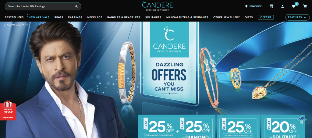 Candere By Kalyan Jewellers : Discover the Elegance