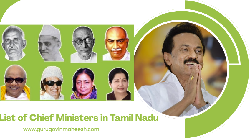 List of Chief Ministers in Tamil Nadu