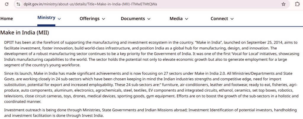Make In India | Prime Minister of India | All About The Manufacture in India Initiative