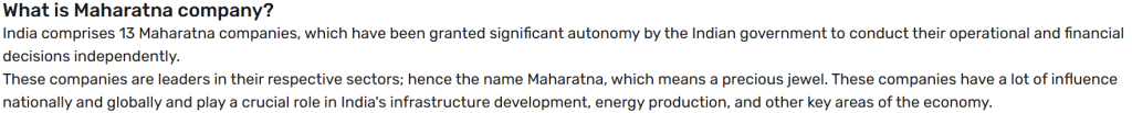 Maharatna Companies in India 2025, List, Eligibility, Benefits
