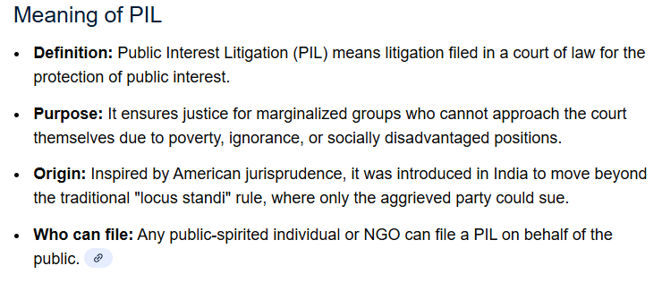 PIL Full Form: Meaning, Examples & Law Relevance